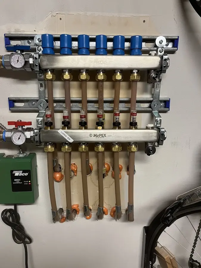 Plumber performing Leak Detection at a residential property in Bennington